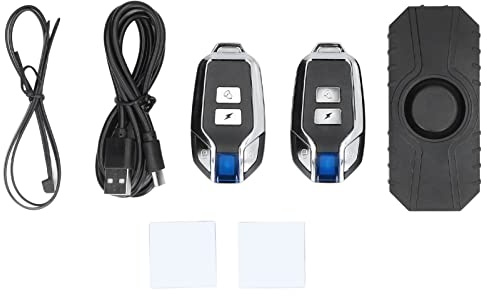 Alarma De Bicicleta con Control Remoto, Sensor De Movimiento De Vibración Antirrobo Inalámbrico Alarma De Motocicleta A Prueba De Agua Alarma De Bicicleta Eléctrica Remota Sistema De Alarma De(#2)