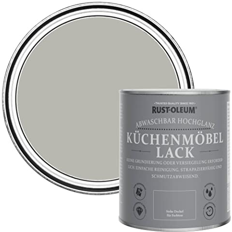 Rust-Oleum Grey Kitchen Cupboard Paint in Gloss Finish - Grey Tree 750ml