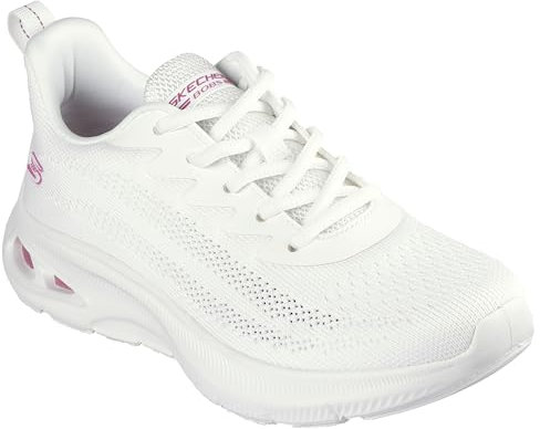 Skechers Women's BOBS Unity Sleek Waves, Off White Engineered Knit, 8 UK