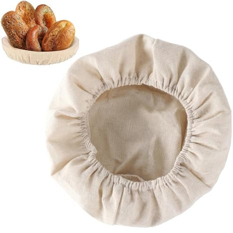 Pumproof Cover - Reusable Cotton Cloth Cover, Bread Basket Cloth Napkins | Pumproof Cover Fade-Resistant Sourdough Starter Jar Cloth Cover, Organic Fermented Dough Bowl Cover for Breading, 8.3x5.9