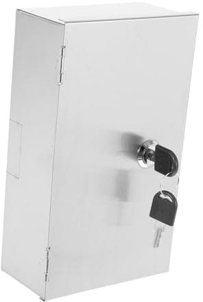 KONTONTY Steckdosenabdeckung Für Außenbereich Wetterfester Schutzkasten Abschließbare Steckdosenschutz Für Wandmontage Edelstahl-steckdosenkasten