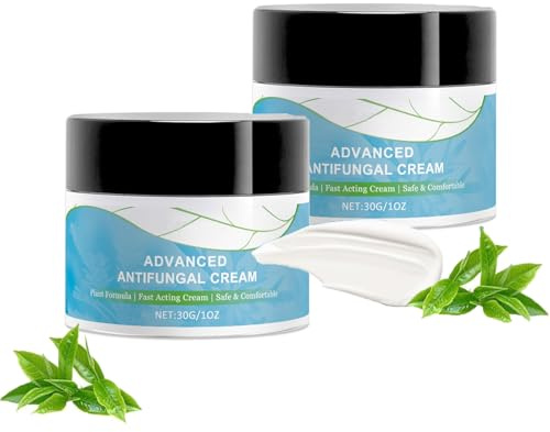 Antifungal Cream, 2Pcs Effective Anti Fungal Skin Creams Athletes Foot Treatment Fast Relief for Athlete's Foot Eczema Jock Itch and Ringworm
