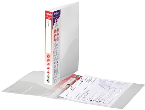 Snopake Original Ringbuch (2-Ring-Mechanik, 15 mm, Format A5) 10 Stück transparent