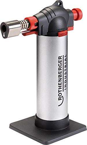 Rothenberger 035126E Rofill Cannello per Crème Brûlée con Cartuccia, Silver/Rosso