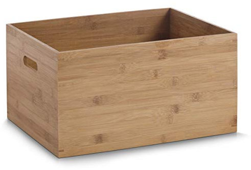Zeller Present 13342 Caisse de Rangement en Bambou Taille L 40 x 30 x 21 cm