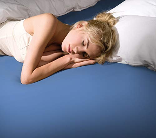 Bella Donna Spannbettlaken 90x190-100x220cm, Farbe: Azur