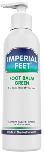 Imperial Feet Foot Balm Green - 150ml Non-Sticky Cream for Dry Feet & Cracked Skin - Aloe Vera Moisturizer for Diabetics - Soothing Hydration & Dryness Skin Repair for Hands, Feet, Legs & Overall Care