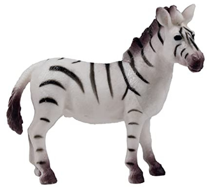 Mini Animal Adventure Replica - Zebra von Deluxebase Kleine realistische Spielzeugfigur, die ein ideales Safari-Tierspielzeug für Kinder ist