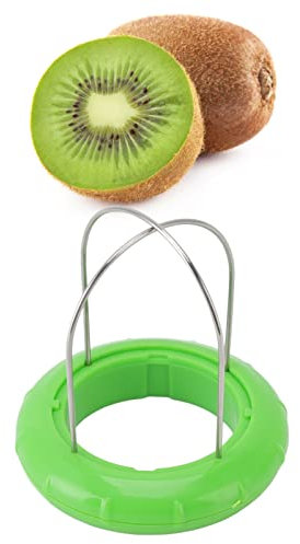 Strumento per Affettare Kiwi, Pelapatate Portatile 2 in 1 per Frutta Kiwi Pelapatate per Frutta Kiwi, Pelapatate in Acciaio Inossidabile con Manico Facile da Impugnare