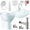 Premium HGM Bad Geberit Aufputzspülkasten Waschtisch Waschbecken Stand WC Komplettset