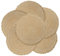 fanquare Round Woven Placemat Set of 6, 38 cm Heat Resistant Round Place Mat, Washable Beige Table Mat for Kitchen Dinner Table (Kahki, set of 6)