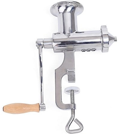 Manuelle Entsafter, Manuell betriebene Weizengras-Entsafter, Obst Gemüse Entsafter, Edelstahl Weizengras Entsafter Klein Manuell Saftpresse Entsafter für Obst und Gemüse