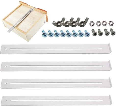 Holdes Kit Di Riparazione Per Cassetti Di Comò | Set Utensili Sgancio Rapido Uso Intensivo | Set Di Supporti Per Montaggio Guida Cassetto - Per Mobili Legno MDF Truciolato Casa Ufficio Cucina Armadio