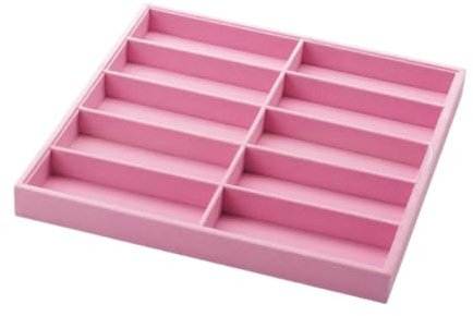 YsXoWiui Exhibidor de gafas, soporte para gafas, contenedor con 10 ranuras, organizador de gafas de sol, caja para uso doméstico, personal, mostradores y, Rosa
