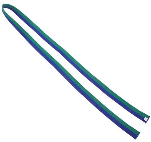 GLEAVI Ceinture de Taekwondo 24 M en Polyester-Coton Souple et Résistante Ceinture de Karaté Verte et Bleue pour Entraînement Arts Martiaux Mixte pour Combat et Pratique Sportive