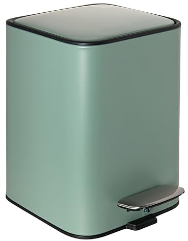 Erreke Badkärl med Pedal 3L, Litet Badkärl i Rostfritt Stål med Mjukt Stängande Lock, Avtagbar Innerhink, Fingeravtrycksresistent Yta, Modernt och Hållbart Design
