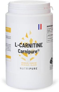 Nutripure | L-Carnitine Carnipure® 2000 mg | Forme Pure | Idéal Avant l’Entraînement | 150 Gélules | Qualité Brevetée Carnipure® | Vegan, sans Gluten, Fabriqué en France | Énergie & Métabolisme