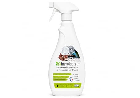 Mineralspray® Colle sans Solvant pour Granulats, Graviers et Cailloux, 750 ml, Application Intérieure et Extérieure