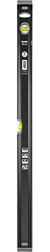 kwb Aluminium-Wasserwaage 80 cm, stoßfeste Libelle, 0,5 mm/m Genauigkeit, VPA-Geprüft, hoch präzise geschliffen, je 1 Horizontal- und Vertikallibelle inkl. Sturz-Schutz aus Gummi