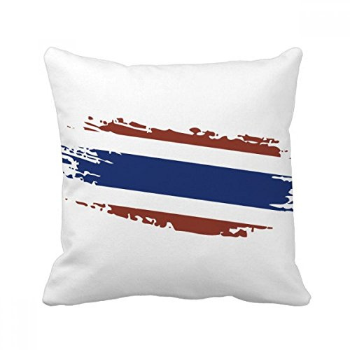 DIYthinker Thai Bangkok Thailand Flag Art Illustration Throw Pillow Sleeping Sofa Cushion Cover