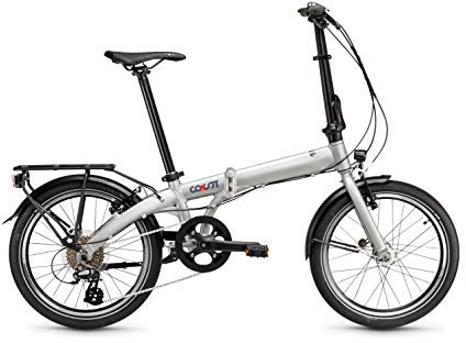 COAST Bikes Unisex – Erwachsene Hightide No. 03 8S Faltrad, Silver matt, 20 Zoll