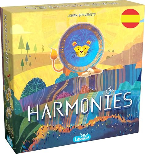 Libellud | Harmonies | Juego de Mesa de Estrategia para Familias y Adultos | CREA Paisajes y Hábitas para Animales | A Partir de 10 Años | De 1 a 4 Jugadores | 30 Minutos por Partida | Español