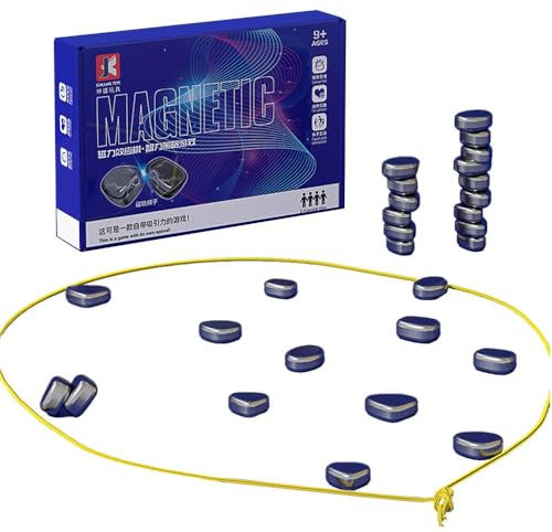 Magnetisches Schachspiel Steine, Tragbares Magnet Schach Magnetic Chess Game Schachbrett Magnetisch Tisch Magnetspiel für Familientreffen (C)