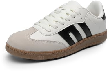 DREAM PAIRS Zapatos Casuales Mujer Zapatillas Planas Comodas con Tela Malla Transpirables y SUlea Goma Antideslizantes,Size 40,Blanco,DWUMFN2550