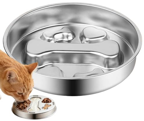 per mangiare lentamente, capacità 500 ml, alimentazione interattiva, con freno di alimentazione, per cuccioli, gatti e piccoli animali, per occupazione, occupazione,