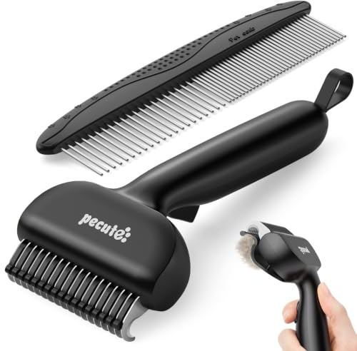 pecute Spazzola per Cani Gatti Pelo Lungo, Pettine Professionale