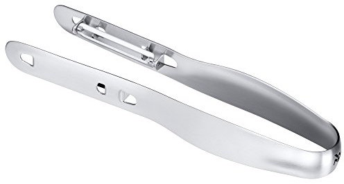 WMF Doppelschäler 20 x 3 cm, Spargelschäler mit Doppelklinge, Gemüseschäler, Cromargan Edelstahl, spülmaschinengeeignet