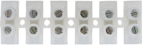 Merriway BH03482 (1 Pc) 6-Way Electrical Terminal Connector Blocks, 30 Amp - Pack of 1 Piece