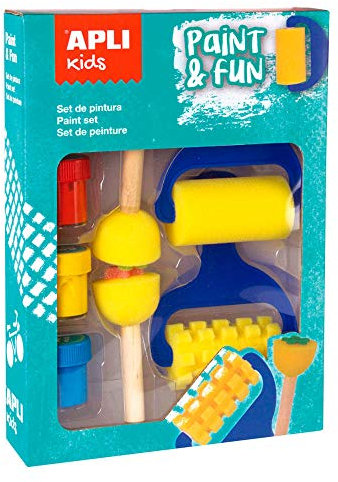 APLI Kids 15135 - Set de pintura con témperas, rodillos y sellos , color/ modelo surtido