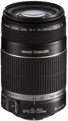 Canon EF-S 55-250mm f/4-5.6 is Image Stabilizer Telephoto Zoom Lens - International Version (No Warranty) (Renewed)