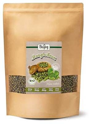 Biojoy Haricots Mungo BIO (2,5 kg), séchés et entières, sans additifs