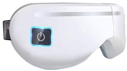 SMSOM Masseur oculaire 3D avec chaleur, compression, music sans fil pliable Master de thérapie oculaire rechargeable pour soulager la souche oculaire cercles sombre sacs oculaire oculaire sèche amélio