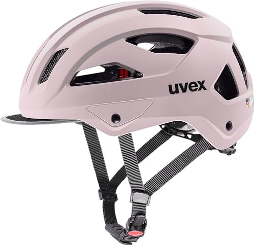 uvex Stride Style - robuster Allround-Fahrradhelm mit individueller Größenanpassung - passgenau, sicher & vielseitig - Powder Matte - 53-56 cm
