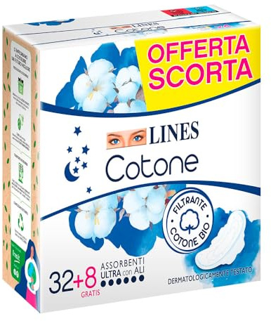 Lines Cotone by Lines Natura Notte con Ali 32 + 8 pz