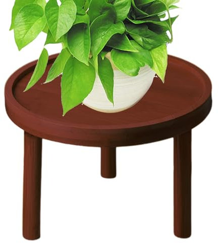 Supporto Per Piante In Legno - Sgabello, Vaso Da Fiori, Fioriera Per Interno, Bonsai