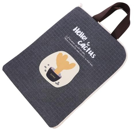 TOGEVAL Dokumententasche Aus Segeltuch Outdoor Aktentasche Praktische Aktentasche Aktentragetasche Aktentasche Mit Reißverschluss Datei-organizer-tasche Aktenträgertasche Stoff