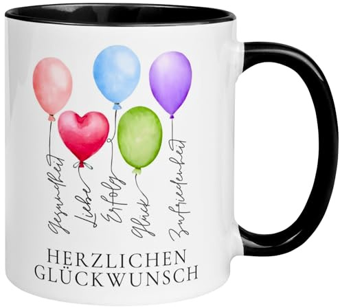Geburtstag Tasse | Herzlichen Glückwunsch – Gesundheit Liebe Erfolg