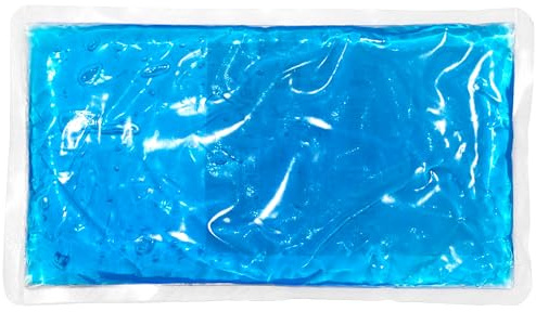 JEVX Bolsa hielo para lesiones Frío y Calor 22x12cm, Bolsa Gel Frio para Lesiones, Compresa Gel Calor Reutilizable para Congelador y Microondas