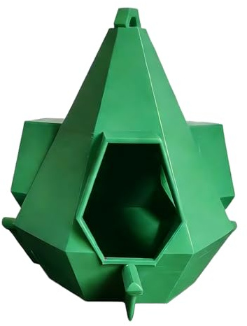 Comederos para Aves en Exterior | Estación de Alimento Colgante con Refugio,Techo Resistente Al Clima Fácil De Rellenar para Pájaros - Observación De Colibríes Y Pinzones En Jardín Patio
