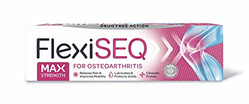 FlexiSEQ Max Strength, per osteoartrite, gel topico 50 g, gel antidolorifico senza farmaci, (l'imballaggio può variare)