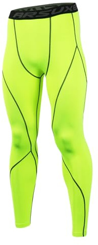 ARSUXEO Kompressionsstrumpbyxor för män, löparbyxor, baslayer-leggings K3, män, grön, XXL