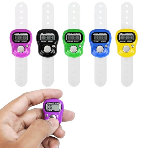 OBD Tasbeeh Counter Finger Ring Electronic Digital Tasbeeh Tasbih Tally Counter Timer Beads for Islam Muslim Prayer Golf Scoring
