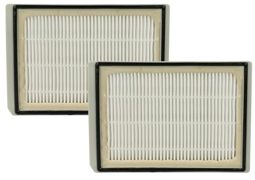 vhbw 2x filtre compatible avec Kärcher VS5KC0306, VS5KC03AU, VS5KC03AU/06, VS5KC03AU06, VS5KC03/06 aspirateur - filtre HEPA blanc/gris