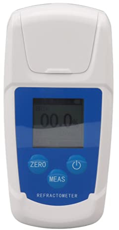 Digital Refractometer, High Accuracy Meter Sugar Counter, Portable Reader Tester, 0-55% Range Meter, ±0.1% Accuracy, for Fruit Drinks Sugar