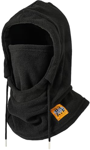 AYPOW Balaclava Winter Thermal Hat Ski Mask, Windproof Snood Warm Fleece Face Mask Hood Hat Unisex, Breathable Face Cover Neck Warmer for Outdoor Sports Motorcycle Cycling