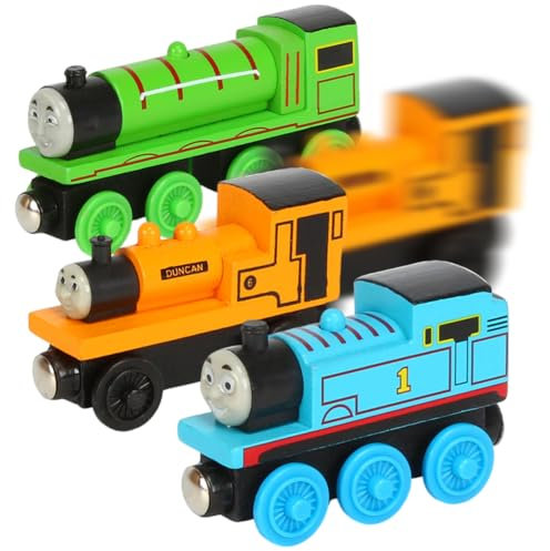 SYTTNUM Holz Zug Set,Zug Holzeisenbahn Set,Kinderspielzeug Züge,Magnetzug Holzzug,Geschenk zum Kindergeburtstag